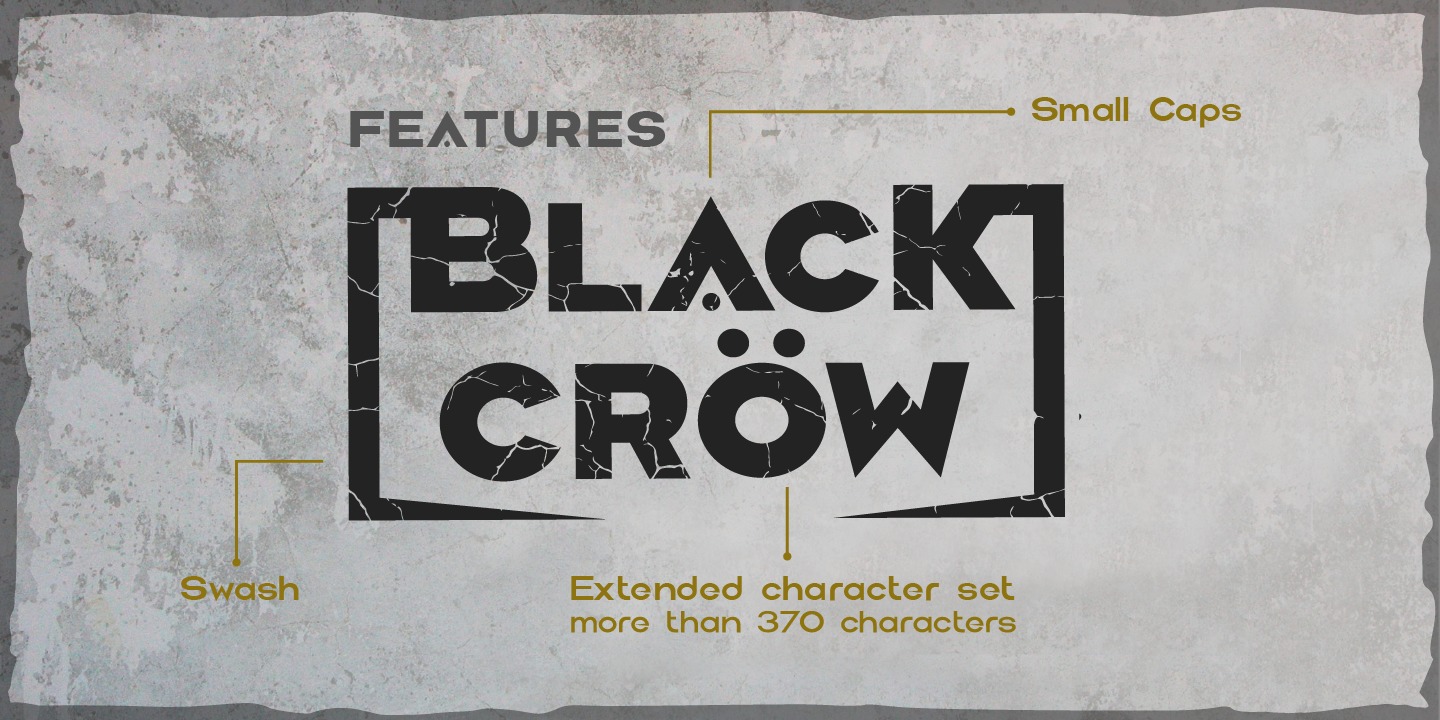 Black Crow Light Font preview